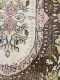 Vintage vloerkleed bruin, roze, geel, groen nr.19620 274cm x 157cm