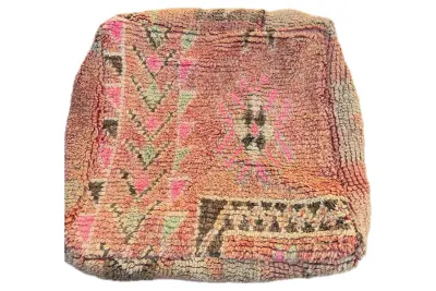 Marokkaanse Poef nr.21117 60cm x 60cm x 25cm incl. vulling Verwacht half november