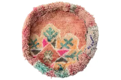 Ronde Marokkaanse Poef nr.22100 60cm x 25cm incl. vulling Verwacht half november