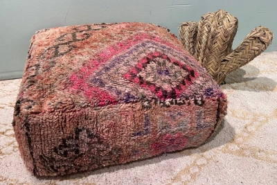 Marokkaanse Poef nr.47039 60cm x 60cm x 25cm incl. vulling