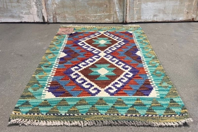 Handgemaakte nieuwe kelim 35864 97cm x 62cm