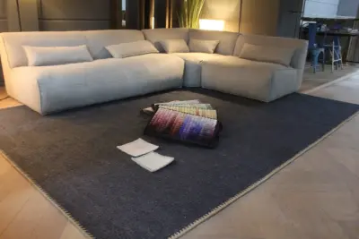 Linnen vloerkleed op maat, in elke kleur leverbaar