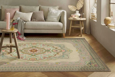 Sale vintage look vloerkleed 230cm x 155cm kleed showroom model