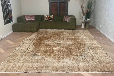 Vintage kirman vloerkleed 65012 387cm x 290cm