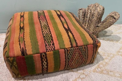 Marokkaanse Poef nr.20218 60cm x 60cm x 25cm incl. vulling