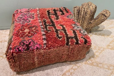 Marokkaanse Poef nr.20229 60cm x 60cm x 25cm incl. vulling