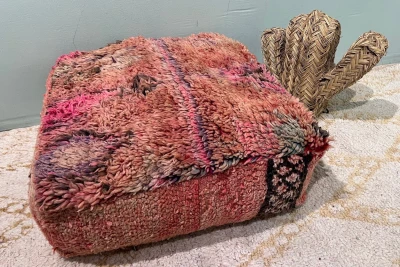 Marokkaanse Poef nr.20225 60cm x 60cm x 25cm incl. vulling