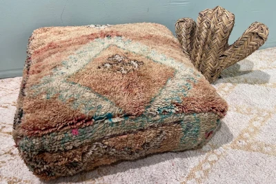 Marokkaanse Poef nr.20210 60cm x 60cm x 25cm incl. vulling