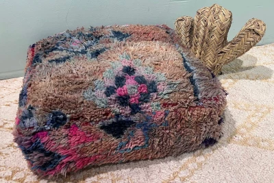 Marokkaanse Poef nr.20231 60cm x 60cm x 25cm incl. vulling