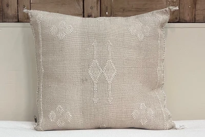 Sabra Kussen uit Marokko beige 45cm x 45cm incl vulling nr.64078